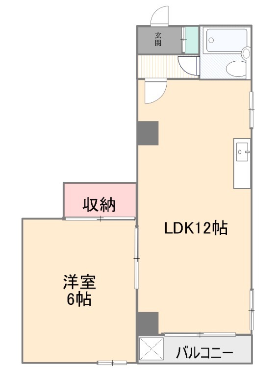 北区中里のマンションの間取り