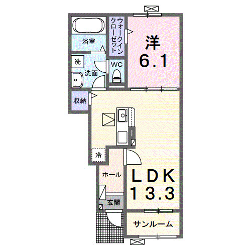 ラ　コリーナ　Ｈの間取り