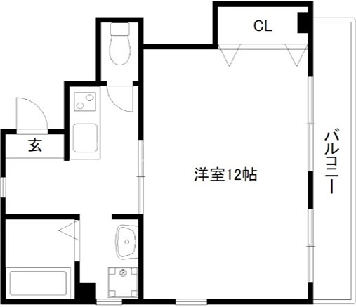 京都市伏見区深草西浦町１丁目のマンションの間取り