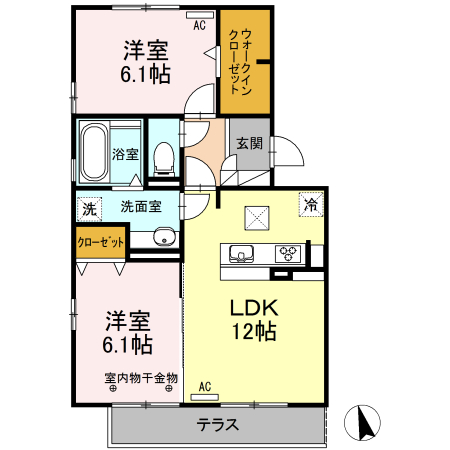 アンソレイエ自由ヶ丘の間取り