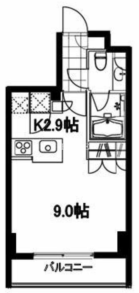 東京都港区麻布十番２（マンション）の賃貸物件の間取り