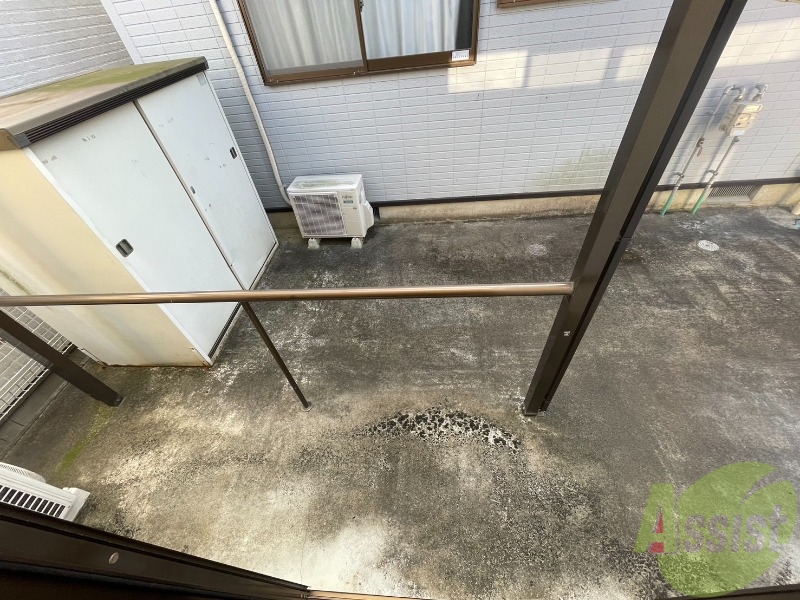 バルコニー　平屋なのでバルコニーはそのまま外に出られます。