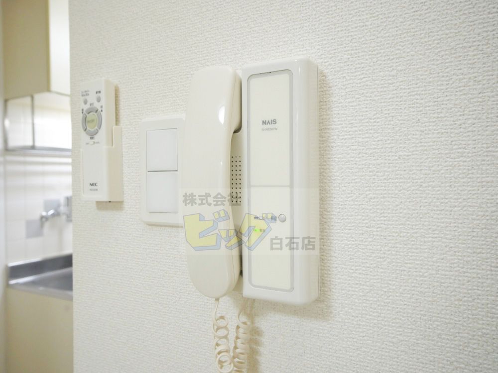 セキュリティ　安心のインターホン設備が付いています♪