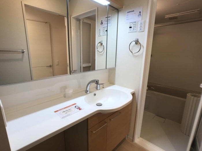 洗面設備　図面と現状に相違がある場合には現状を優先