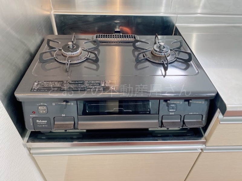 その他設備　グリル付き２口コンロ