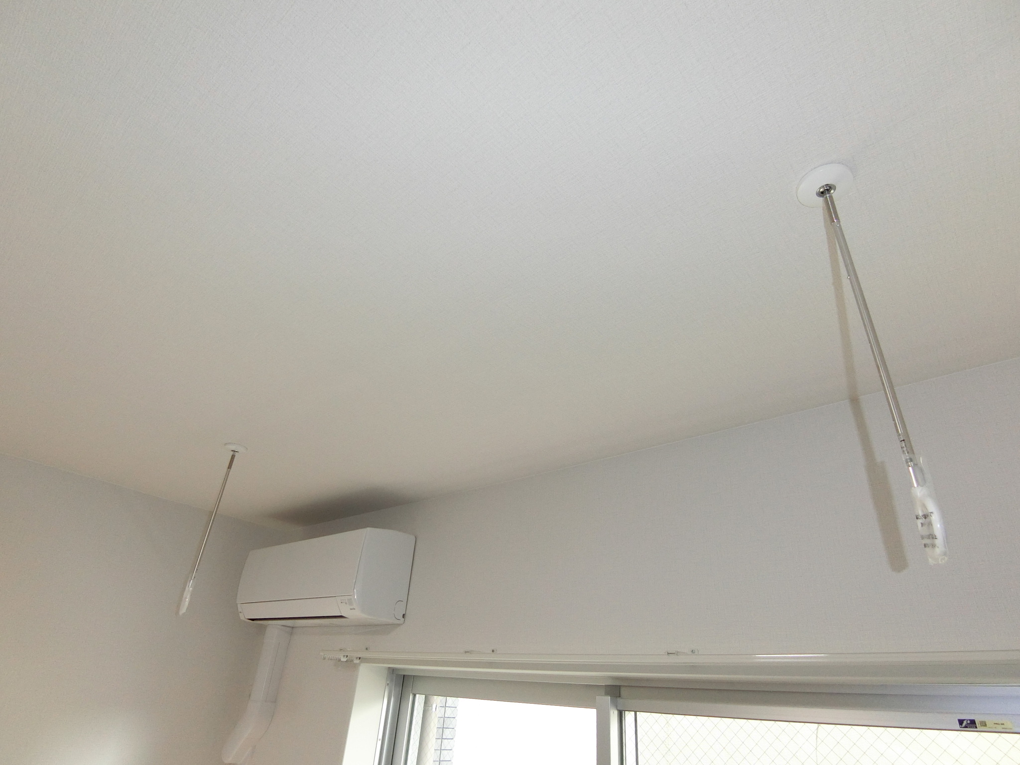 その他設備　エアコン&室内物干し