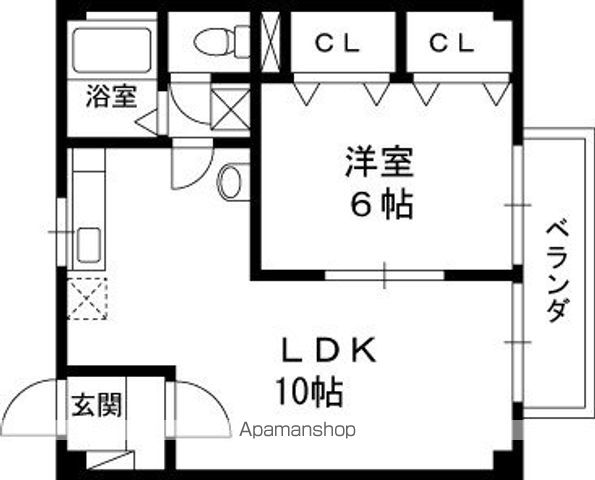 ハイツ福山の間取り写真