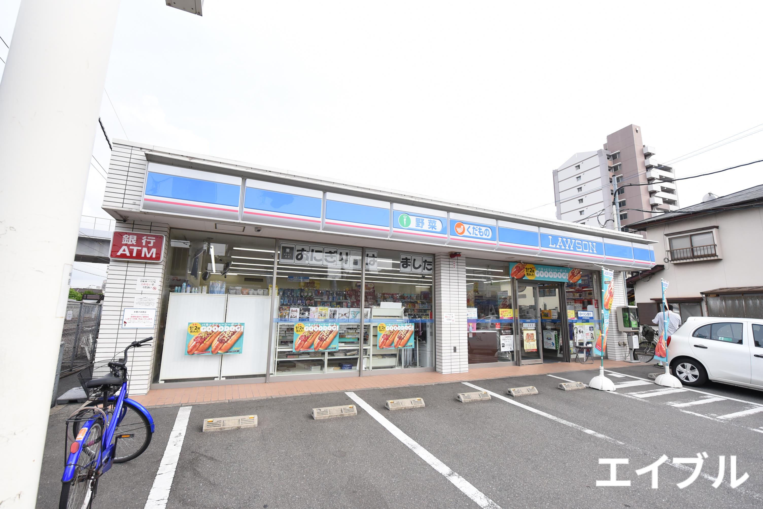 コンビニ　ローソン笹原駅前店（コンビニ）まで463m