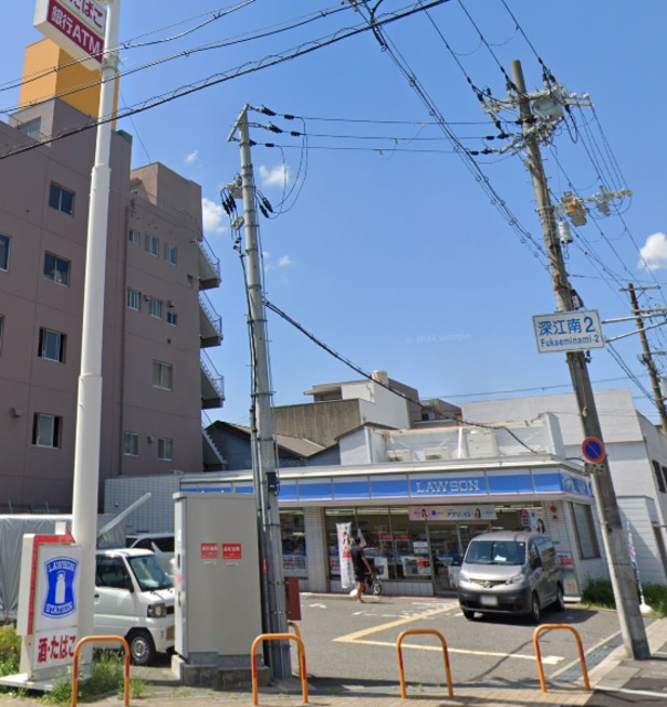 コンビニ　ローソン内環深江南一丁目店（コンビニ）まで492m