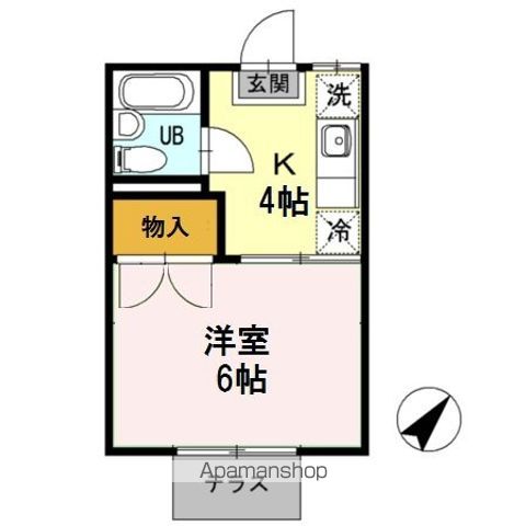 コーポ下賀茂の間取り写真