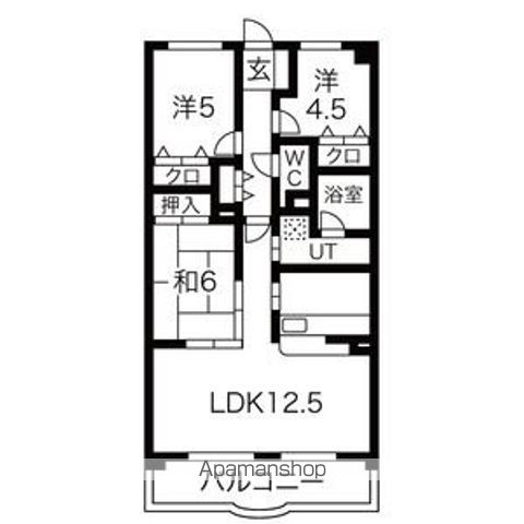 クレストヒルズ東山の間取り写真