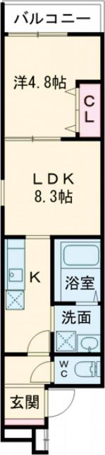フジパレス八戸ノ里III番館の間取り写真