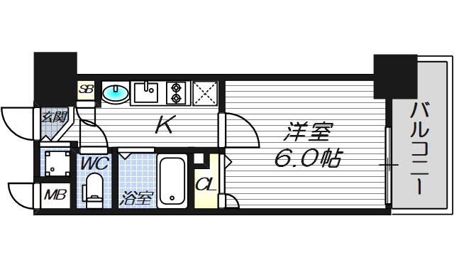 エスライズ梅田東の間取り写真