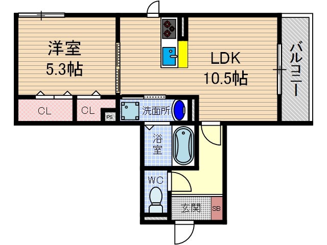 La Luce南茨木の間取り写真