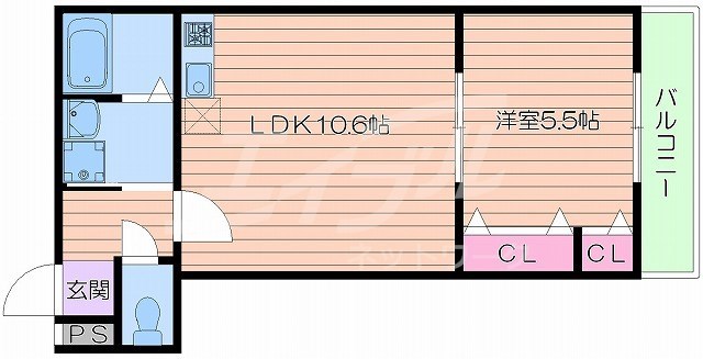 地下鉄中央線 深江橋駅 徒歩7分 3階建 築13年の間取り写真