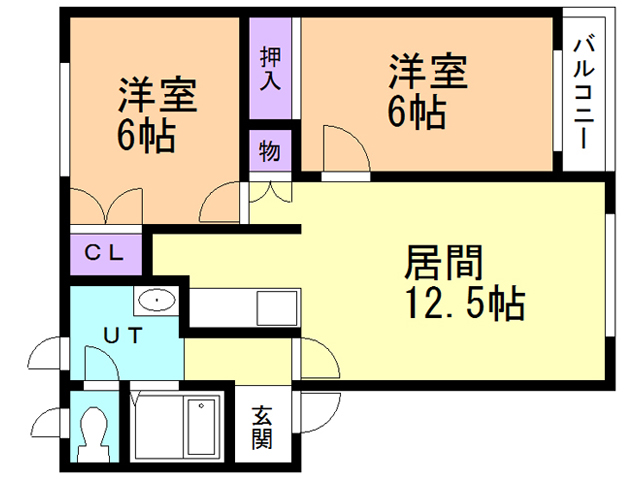 サンハイツＭＡＸ　八の間取り