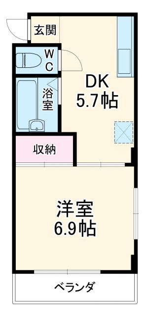 名古屋市南区弥生町のマンションの間取り