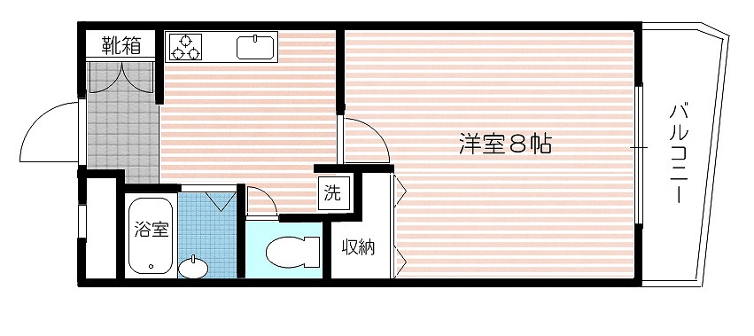 メゾンオレンジ2の間取り