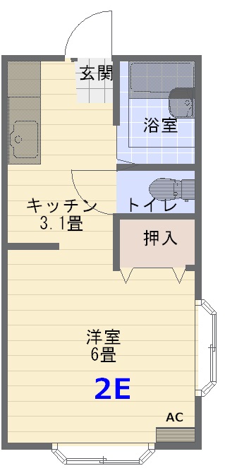 マンション輝21の間取り