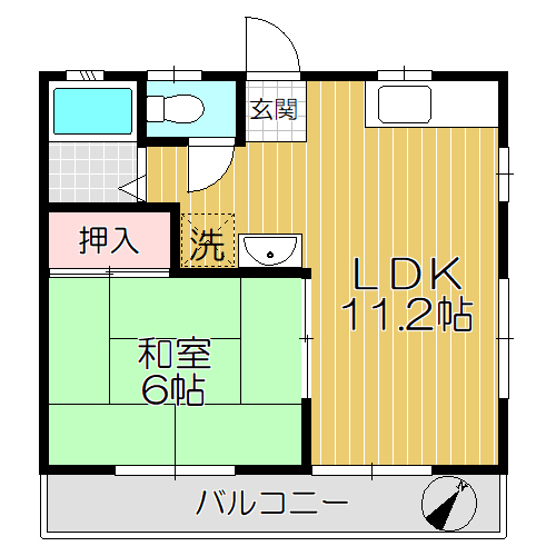 マロンハイツ2の間取り