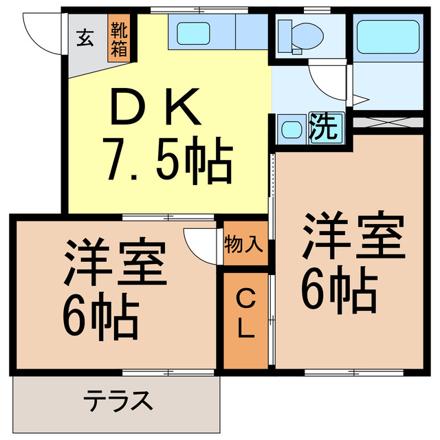 コーポヤマトＡ_間取り_0