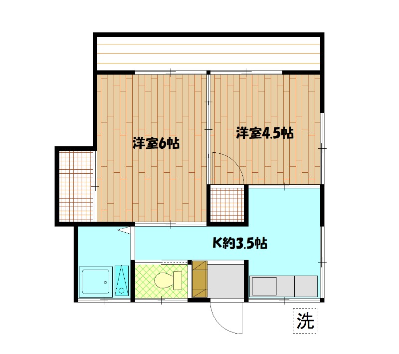 富士見荘の間取り