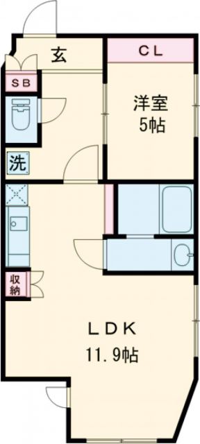 目黒区八雲のマンションの間取り