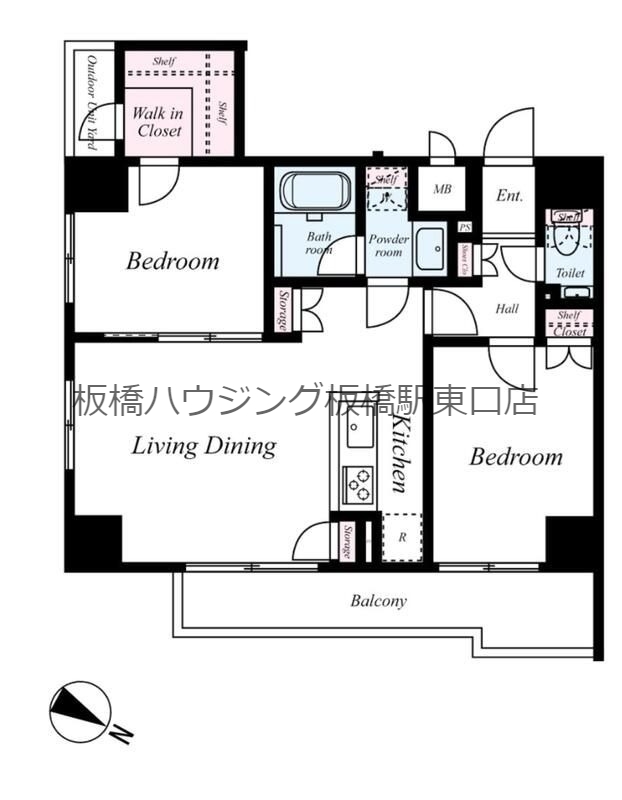 ルーブル東十条の間取り