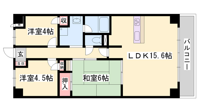 メゾンヨコハマの間取り