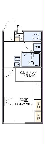 レオパレスリュイソーの間取り