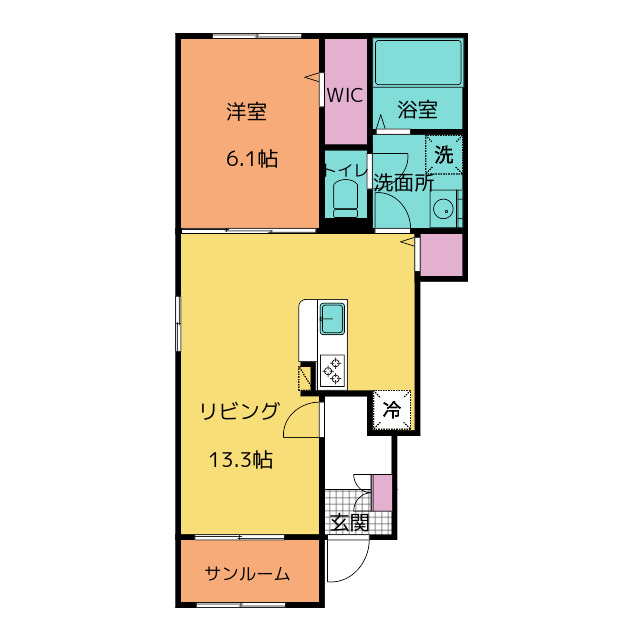 ライン　メゾン　IIの間取り