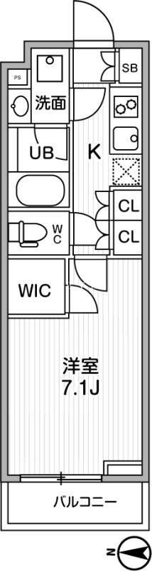 江東区白河のマンションの間取り