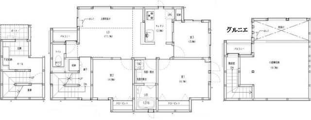 TJCクロスの間取り