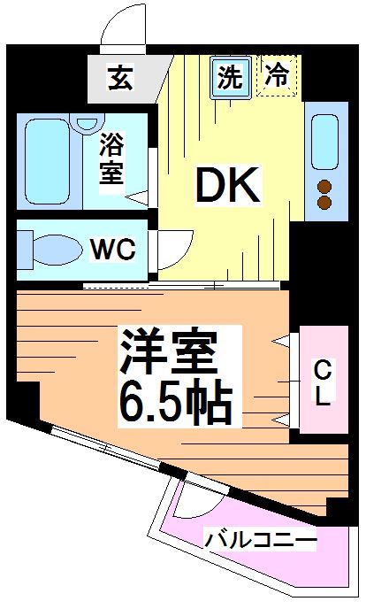 渋谷区笹塚のマンションの間取り