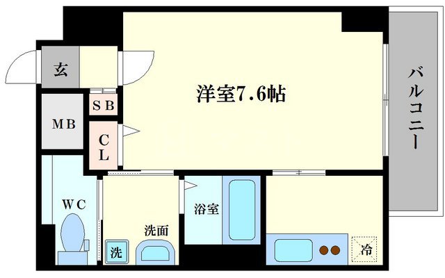 オリエンタル南堀江の間取り