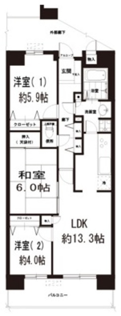 白井ロジュマンの間取り