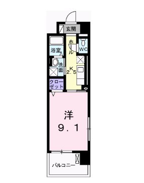 姫路市船橋町のマンションの間取り