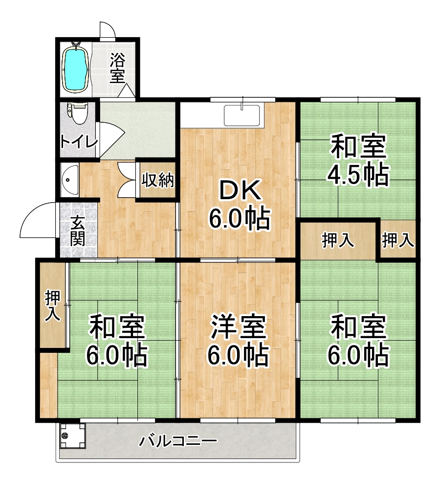 青山台住宅の間取り