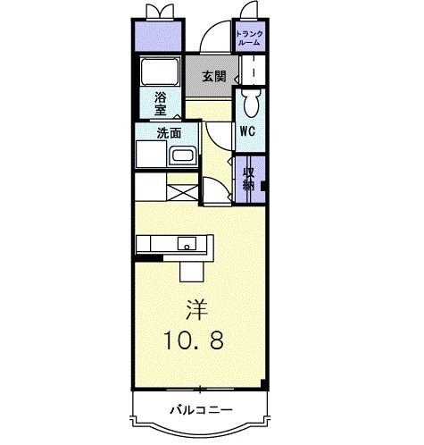 佐野市大橋町のマンションの間取り