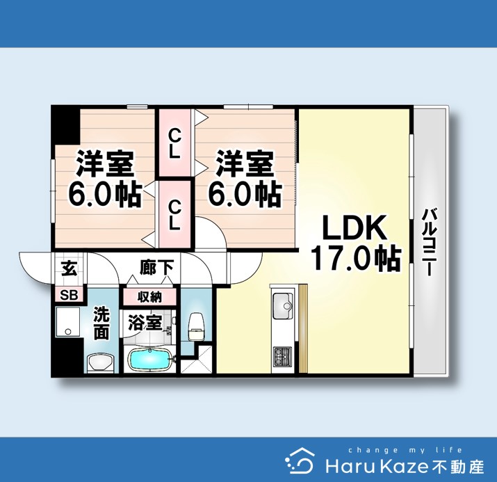 【名古屋市天白区久方のマンションの間取り】