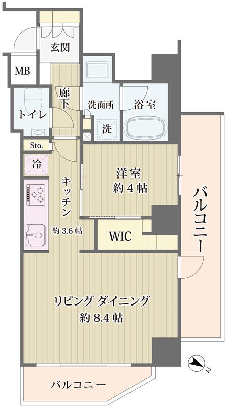 IBIS市ヶ谷（アイビス市ヶ谷）旧モディア市ヶ谷の間取り