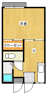 サンハイツ博多の間取り