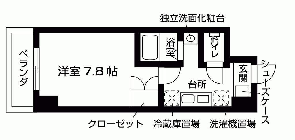 エル・セレーノ西院II番館の間取り