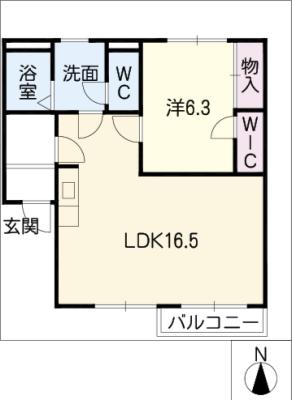 メゾンカフェオーレIIの間取り