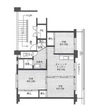 加東市沢部のマンションの間取り