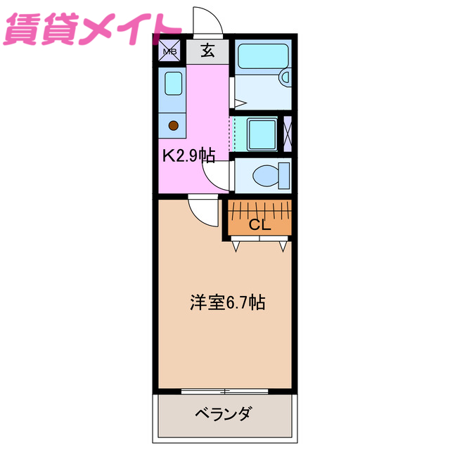 ユーミーフローラマンションの間取り