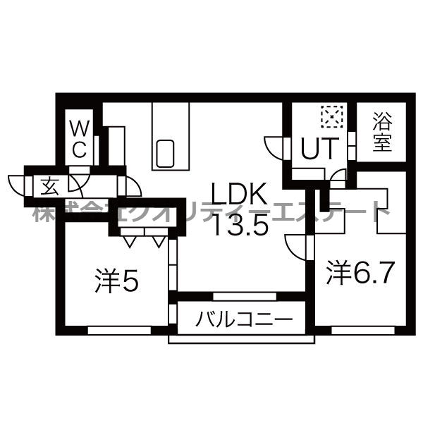 カレラ山鼻南の間取り