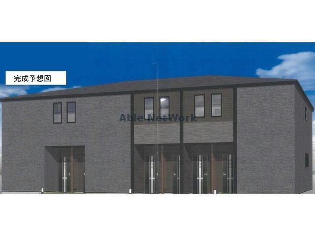 古河市松並のアパートの建物外観