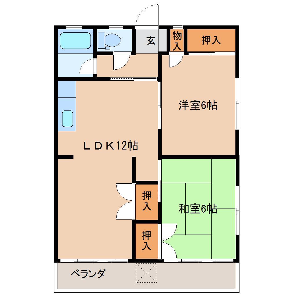 ヤマサンコーポの間取り