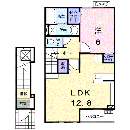 Ｓ．Ｃ．Ｃ．ＨーＫの間取り